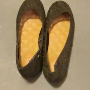 Jellypop shoes size 7.5 flats black crochet